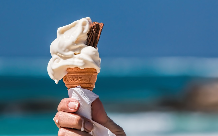 Melting ice cream