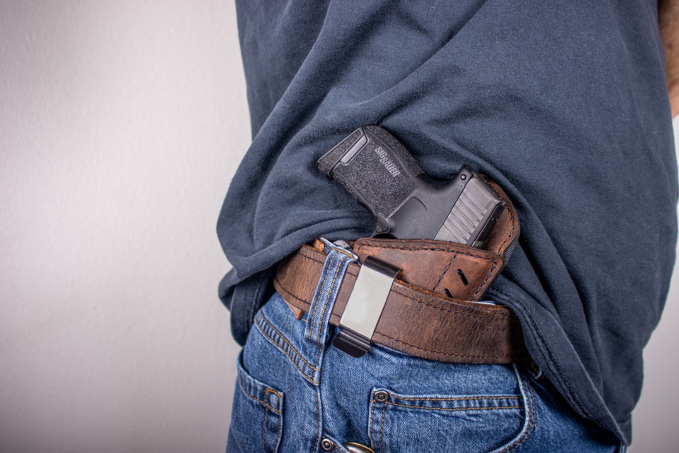 man with a gun